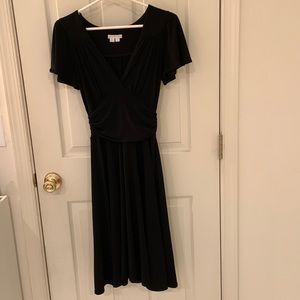 London Times Womens size 4 little black dress, EUC